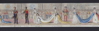 Part of the Panorama of the Marriage of Queen Victoria, c.1840 by English School