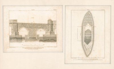 Parts of Old London Bridge by English School