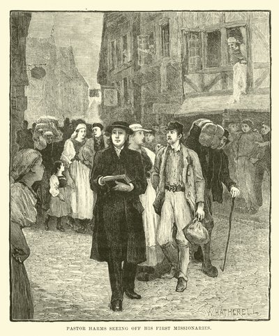 Pastor Harms Seeing Off His First Missionaries by English School