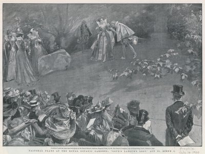 Pastoral plays at the Royal Botanic Gardens, Loves Labours Lost by English School