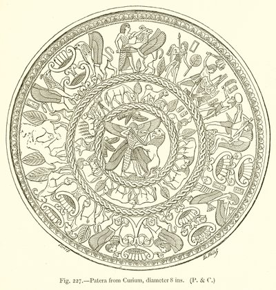 Patera from Curium, Diameter 8 inches by English School