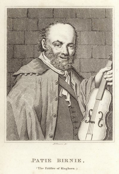 Patie Birnie, The Fiddler of Kinghorn by English School