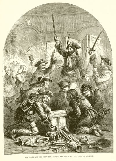 Paul Jones and His Crew Plundering the House of the Earl of Selkirk by English School