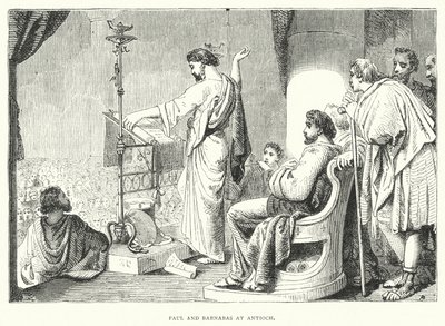 Paul and Barnabas at Antioch by English School
