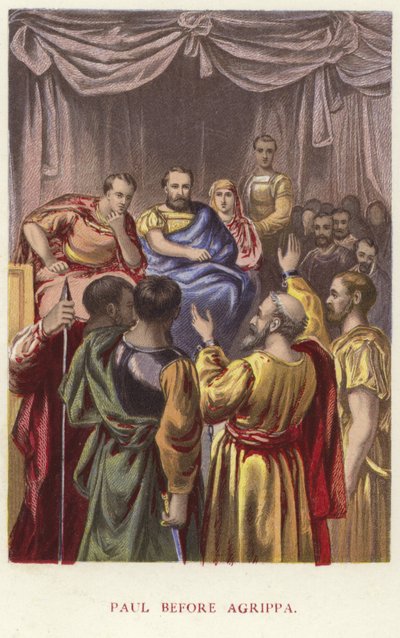 Paul Before Agrippa by English School