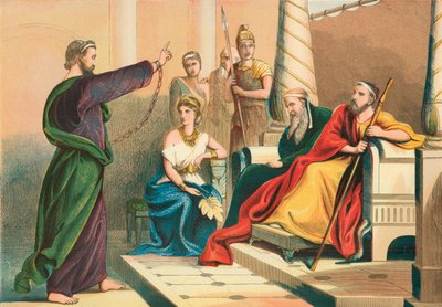 Paul Before Agrippa by English School