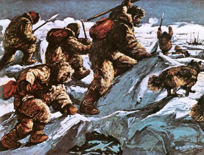 Peary and his party return from their successful expedition to the North Pole by English School