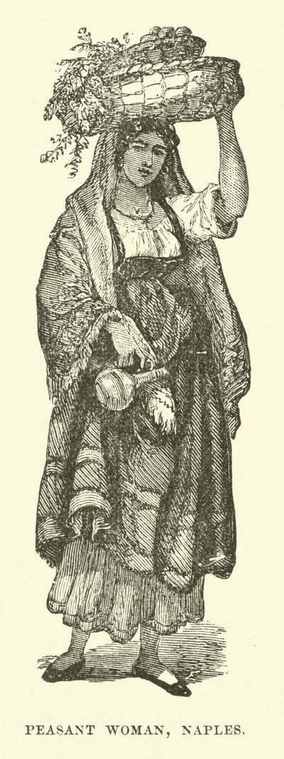 Peasant woman, Naples by English School