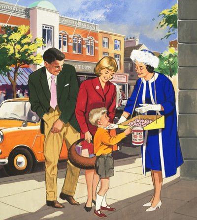 People You See: The Flag Seller by English School