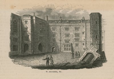 People Walking in the Grounds of Bridewell Palace by English School