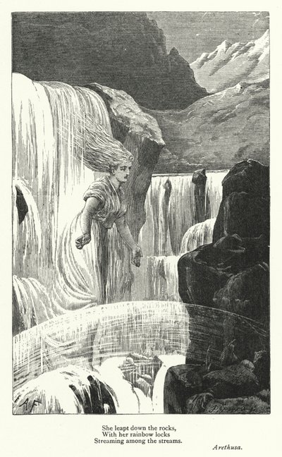 Percy Bysshe Shelley: Illustration for Arethusa by English School