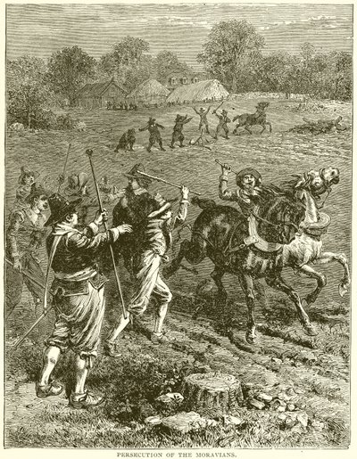 Persecution of the Moravians by English School