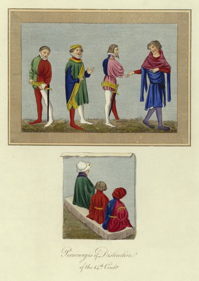 Personages of distinction of the 14th Century by English School