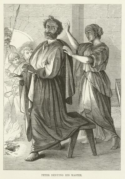 Peter Denying His Master by English School