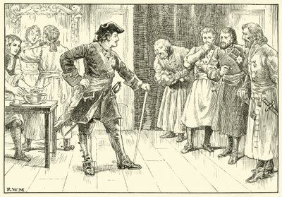 Peter the Great Makes Nobles Shave Their Beards by English School