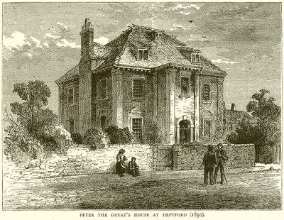 Peter the Greats House at Deptford (1850) by English School