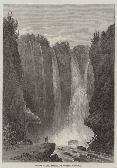 Peyton Falls, Alleghany County, Virginia by English School