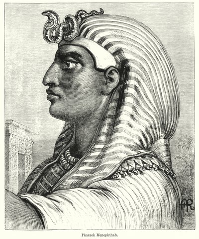 Pharaoh Menephthah by English School