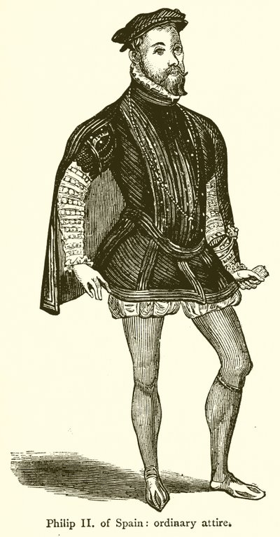 Philip II of Spain: Ordinary Attire by English School
