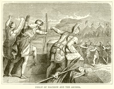 Philip of Macedon and the Archer by English School