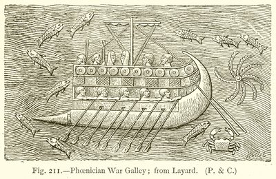 Phoenician War Galley; from Layard by English School