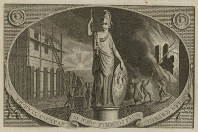 Phoenix Company; New Fire Office, Lombard Street, London by English School
