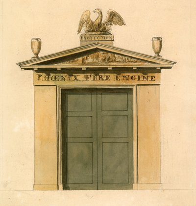 Phoenix Fire Engine House, Cockspur Street, London by English School