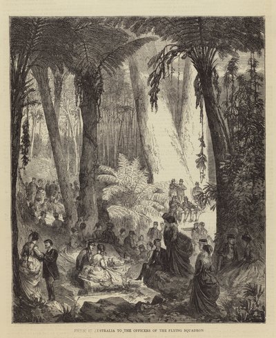 Picnic in Australia to the Officers of the Flying Squadron by English School
