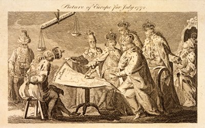 Picture of Europe for July 1772, c.1772 by English School
