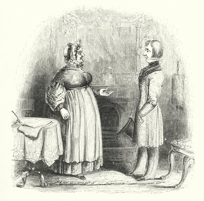 Pictures of Popular People: The Lodging-House Keeper by English School