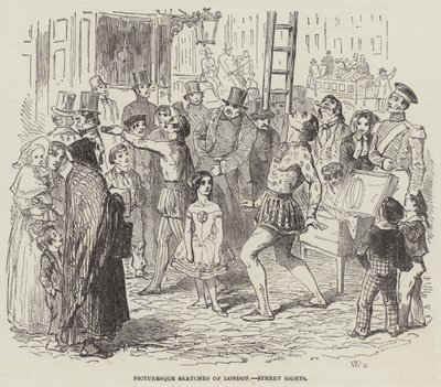 Picturesque Sketches of London, Street Sights by English School