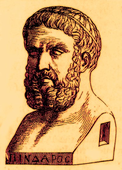 Pindar (illustration from The Illustrated History of the World, published c.1880) by English School