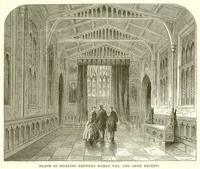 Place of Meeting between Henry VIII and Anne Boleyn by English School