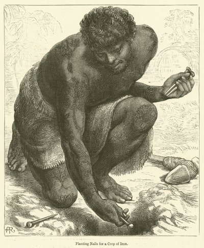 Planting Nails for a Crop of Iron by English School