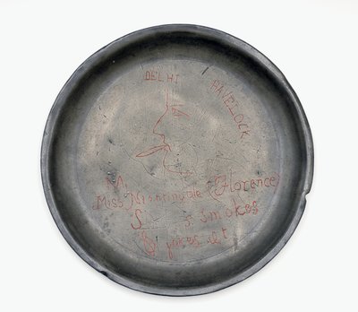 Plate with inscription for Florence Nightingale by English School