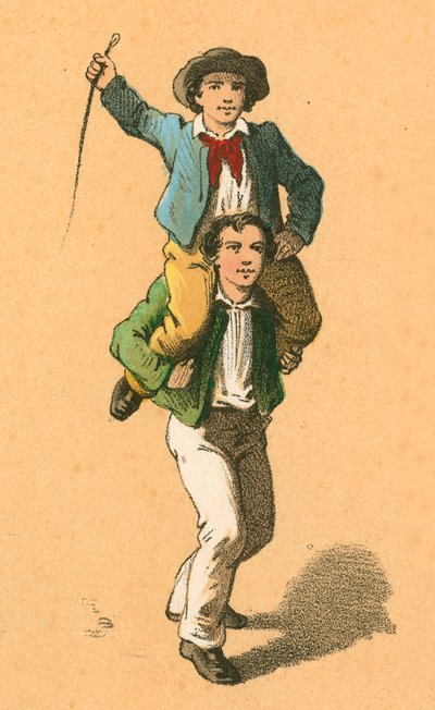 Playing Horse by English School