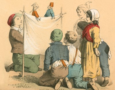 Playing Puppets by English School