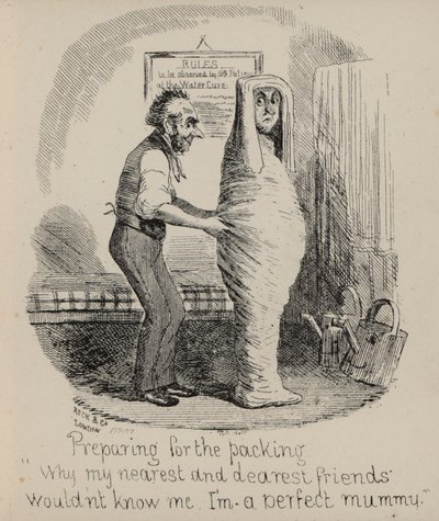 Pleasures of the Water Cure, Preparing for the Packing by English School