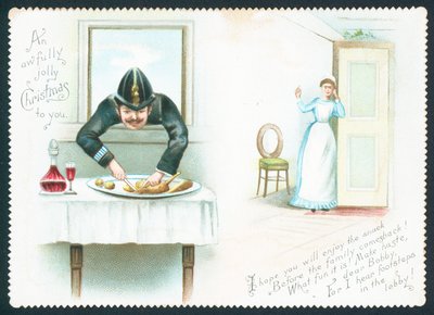 Policeman and maid by English School