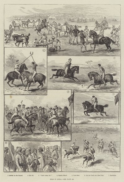 Polo in India by English School