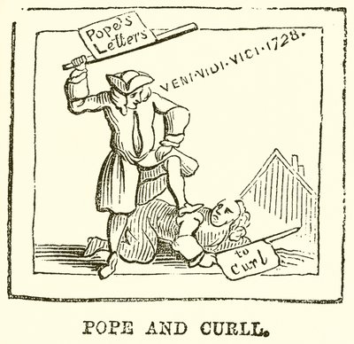 Pope and Curll by English School