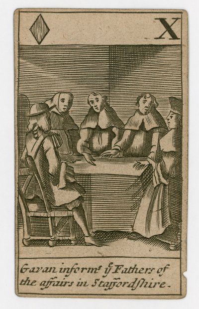 Popish Plot Playing Card by English School