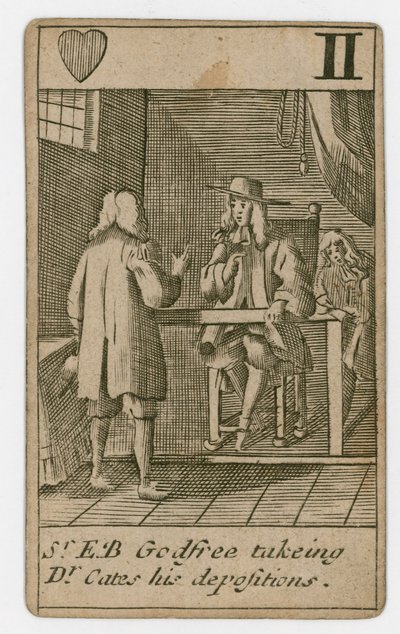 Popish Plot Playing Card by English School