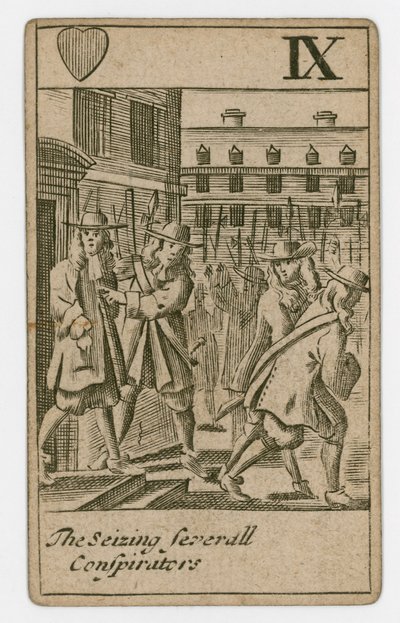 Popish Plot Playing Card by English School
