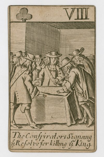 Popish Plot playing card by English School