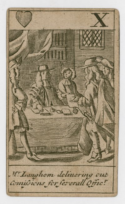 Popish Plot playing card by English School