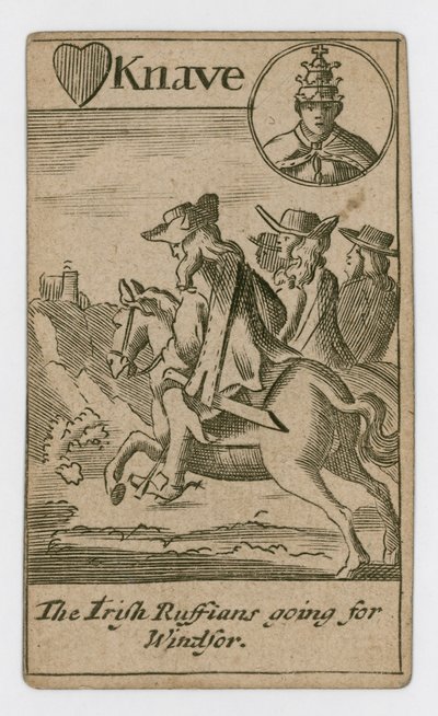 Popish Plot playing card by English School