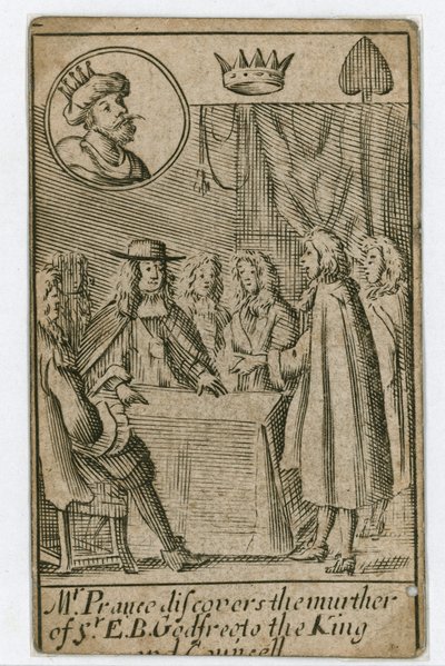 Popish Plot playing card by English School