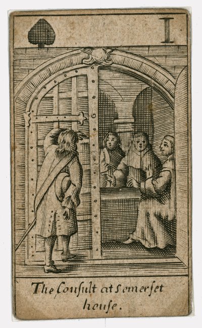 Popish Plot playing card by English School