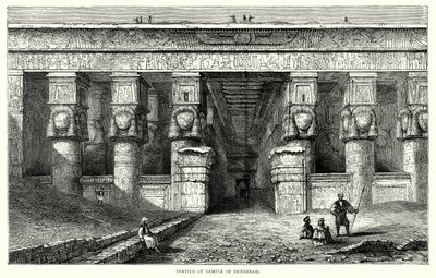 Portico of Temple of Denderah by English School